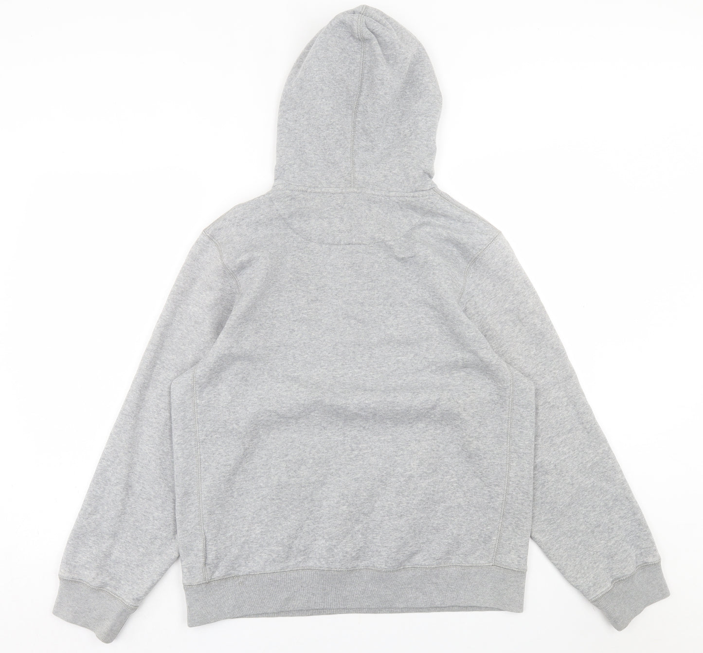 Nike Boys Grey  Cotton Pullover Hoodie Size 13-14 Years  Button