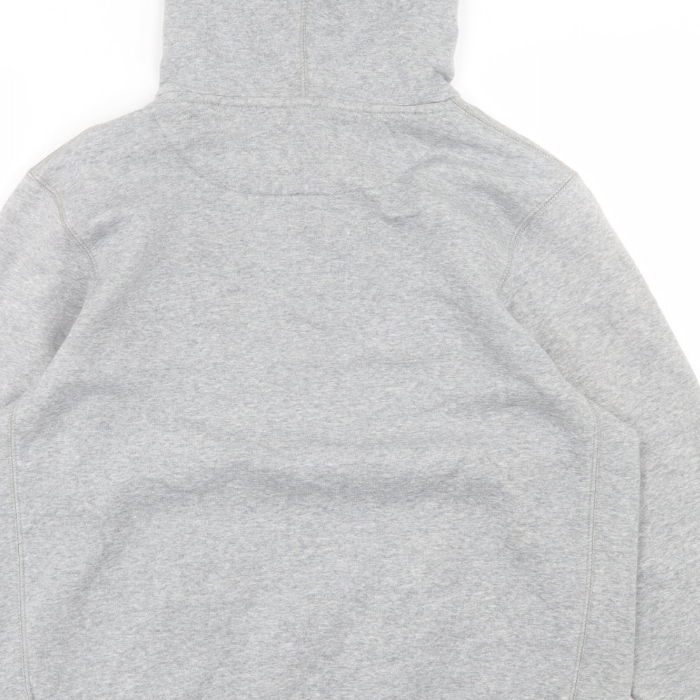 Nike Boys Grey  Cotton Pullover Hoodie Size 13-14 Years  Button