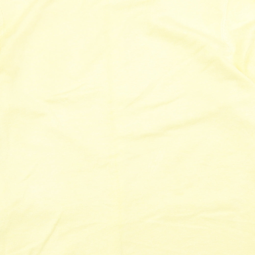 Precis Womens Yellow Crew Neck  Viscose Cardigan Jumper Size S