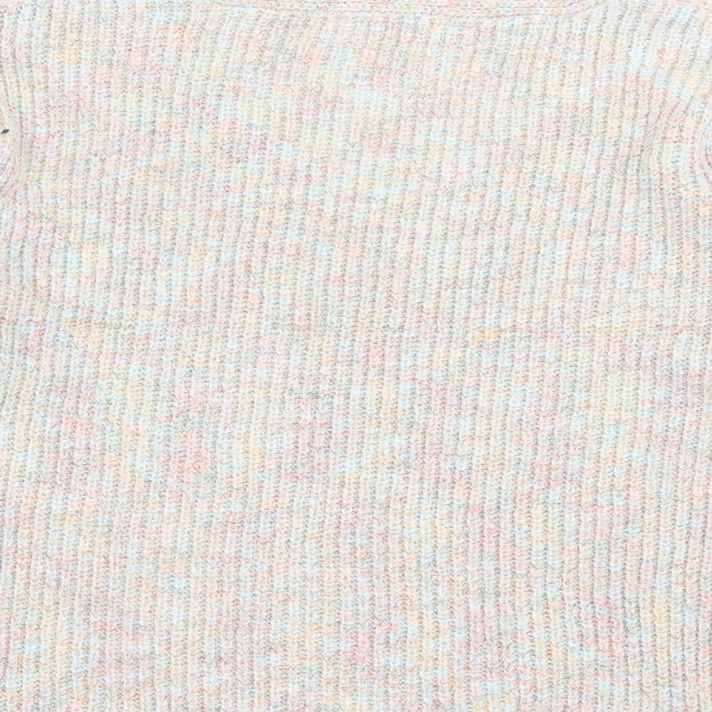 bonmarch Womens Multicoloured V-Neck  Acrylic Pullover Jumper Size 18