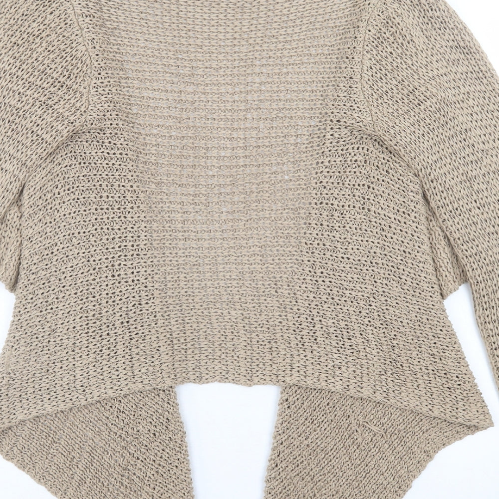 Florence + Fred Womens Brown V-Neck  Acrylic Cardigan Jumper Size L
