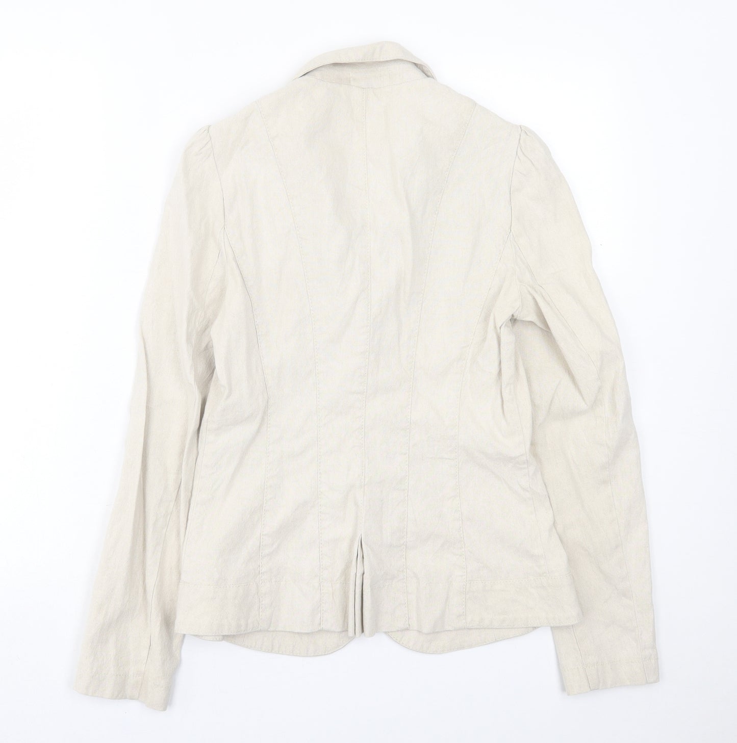 Per Una Womens Beige   Jacket Blazer Size 10  Button