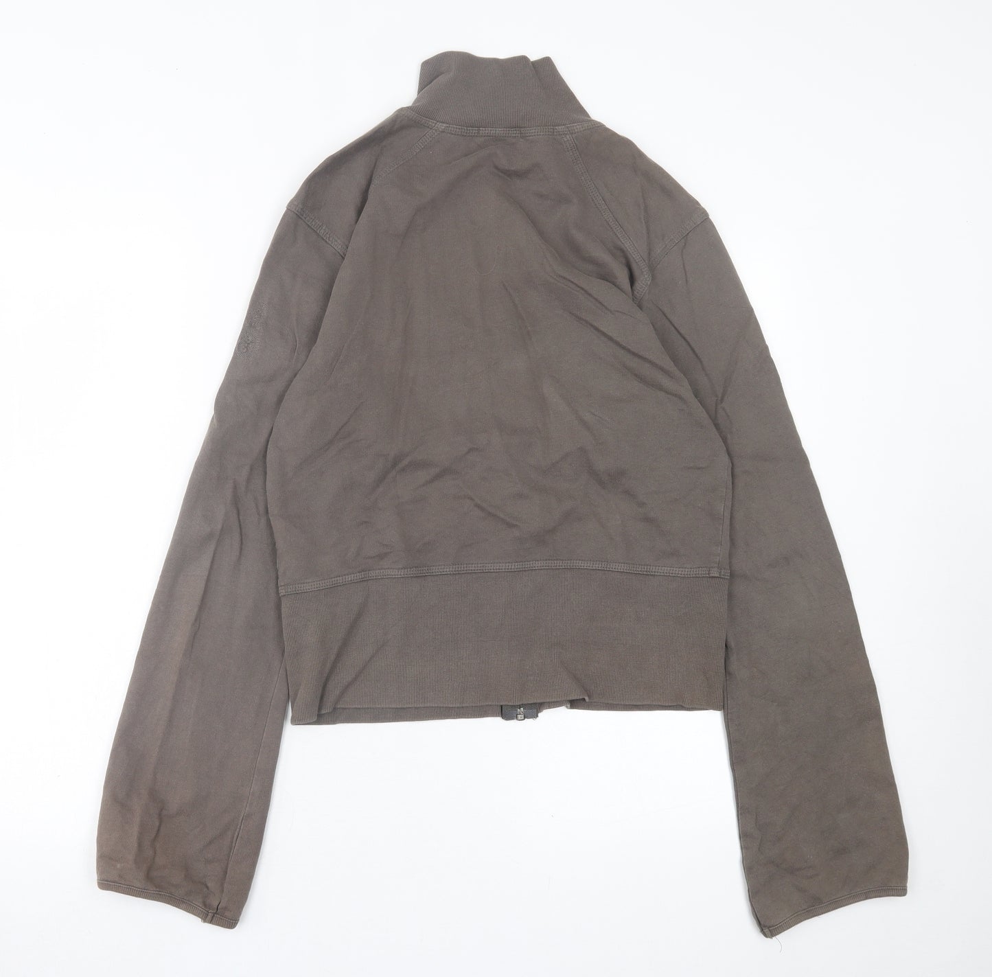 USA Pro Womens Brown  Cotton Full Zip Sweatshirt Size M  Zip