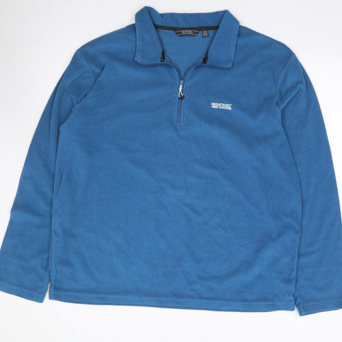 Regatta Mens Blue  Polyester Pullover Sweatshirt Size 2XL