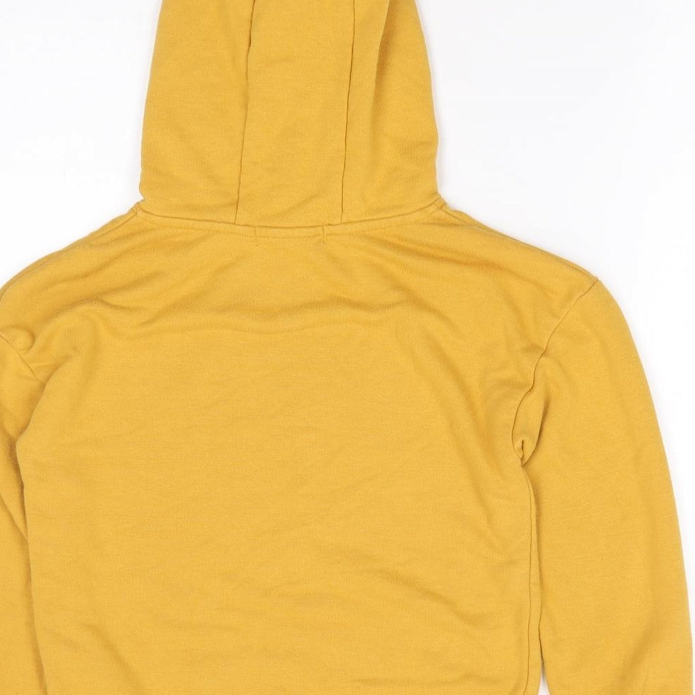 Primark Girls Yellow  Cotton Pullover Hoodie Size 8-9 Years  Pullover