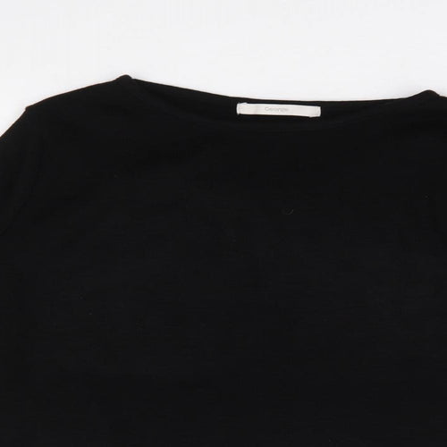 George Womens Black Round Neck  Acrylic Pullover Jumper Size 14