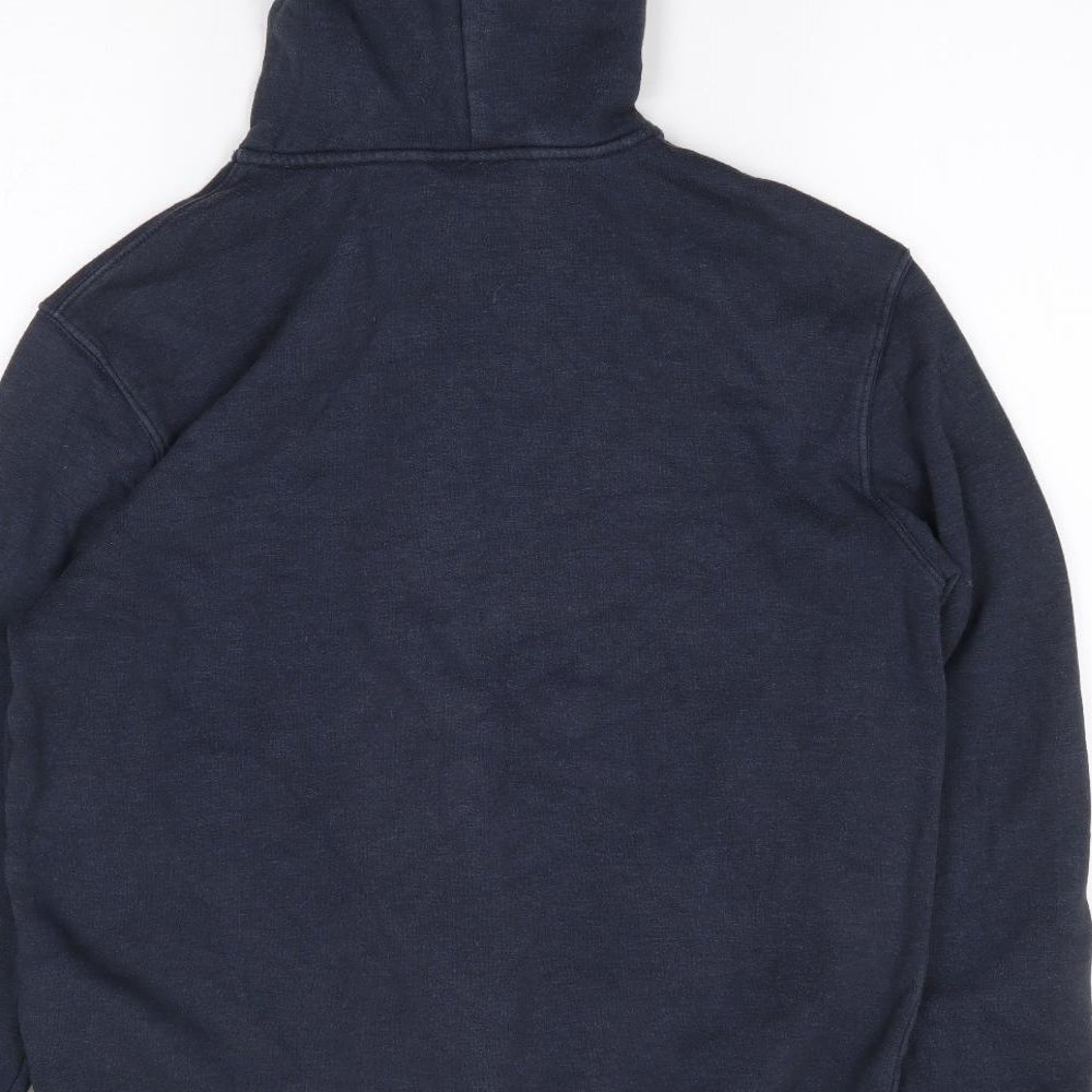 H&M  Mens Blue  Cotton Full Zip Hoodie Size S