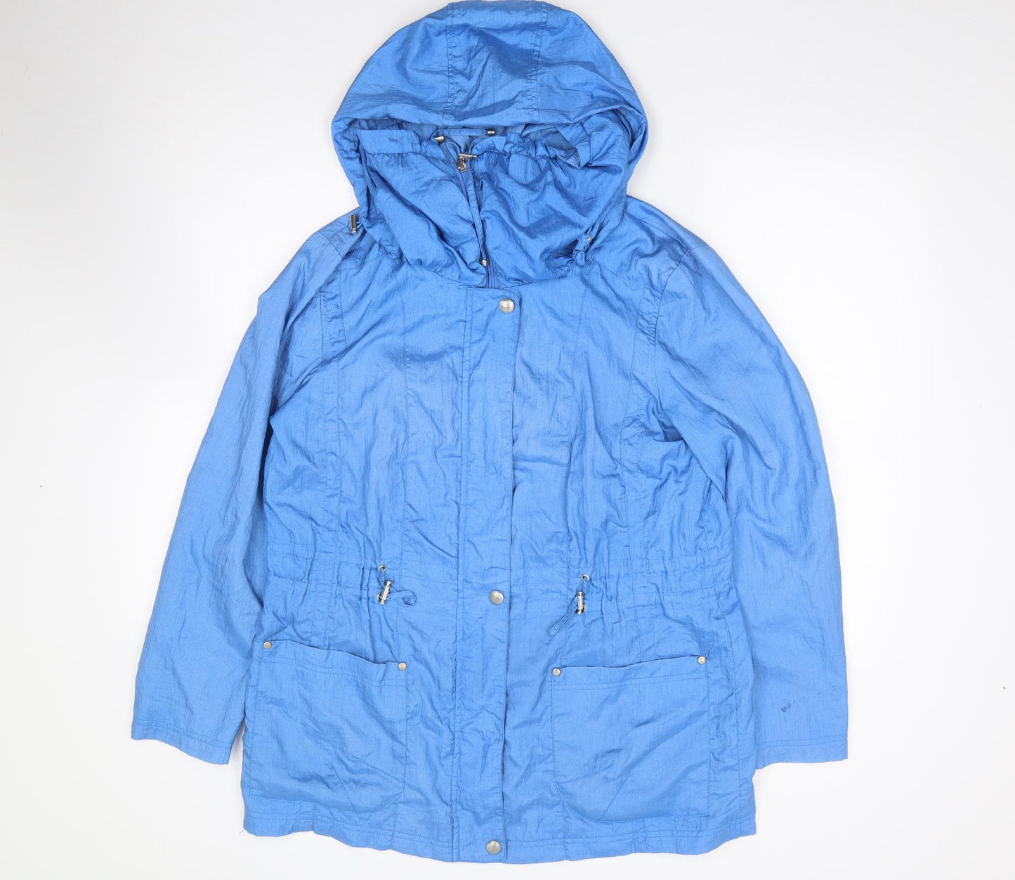 Bonmarché Womens Blue   Rain Coat Coat Size 14  Zip