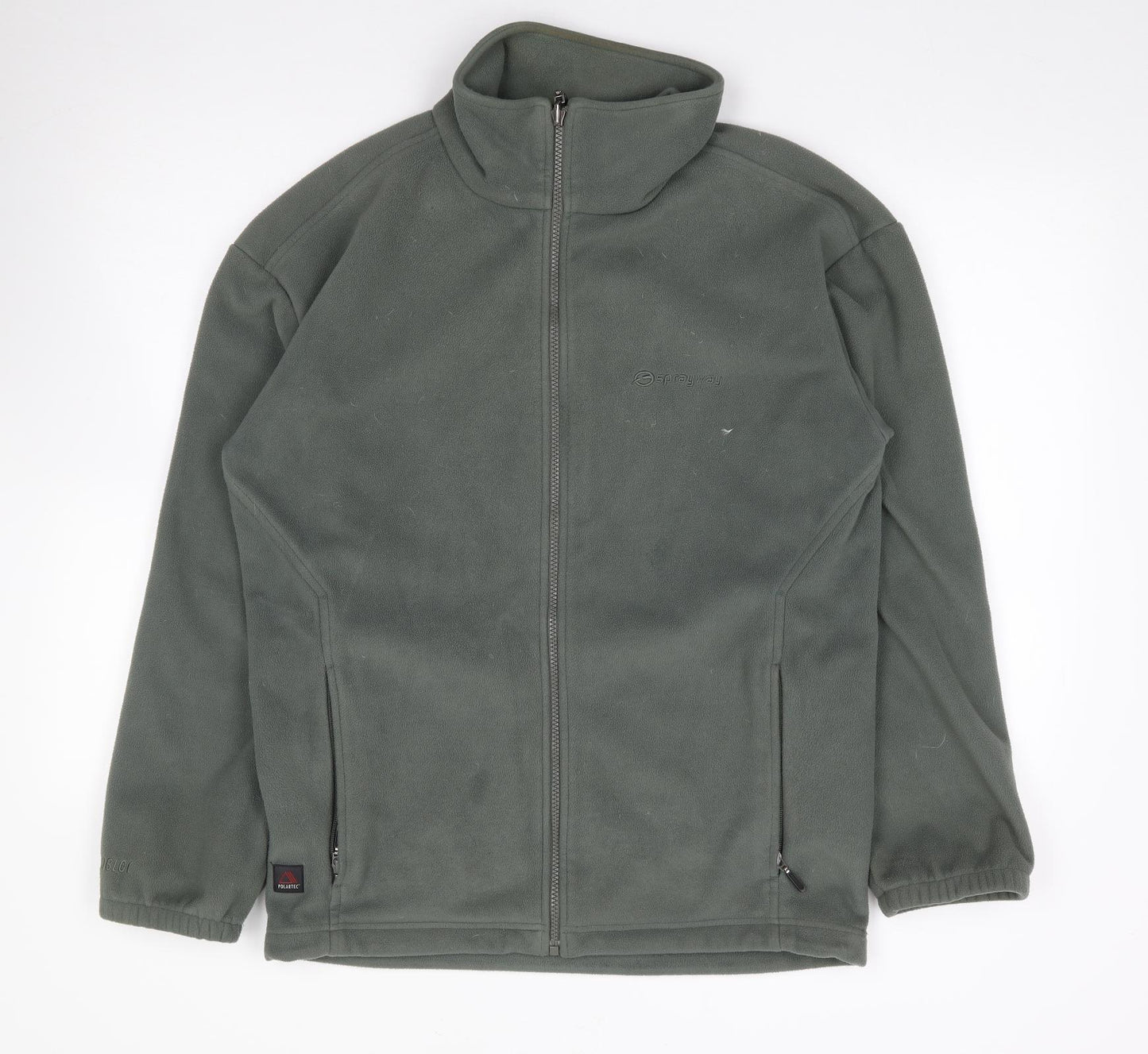 Sprayway Mens Green  Polyester Full Zip Sweatshirt Size S
