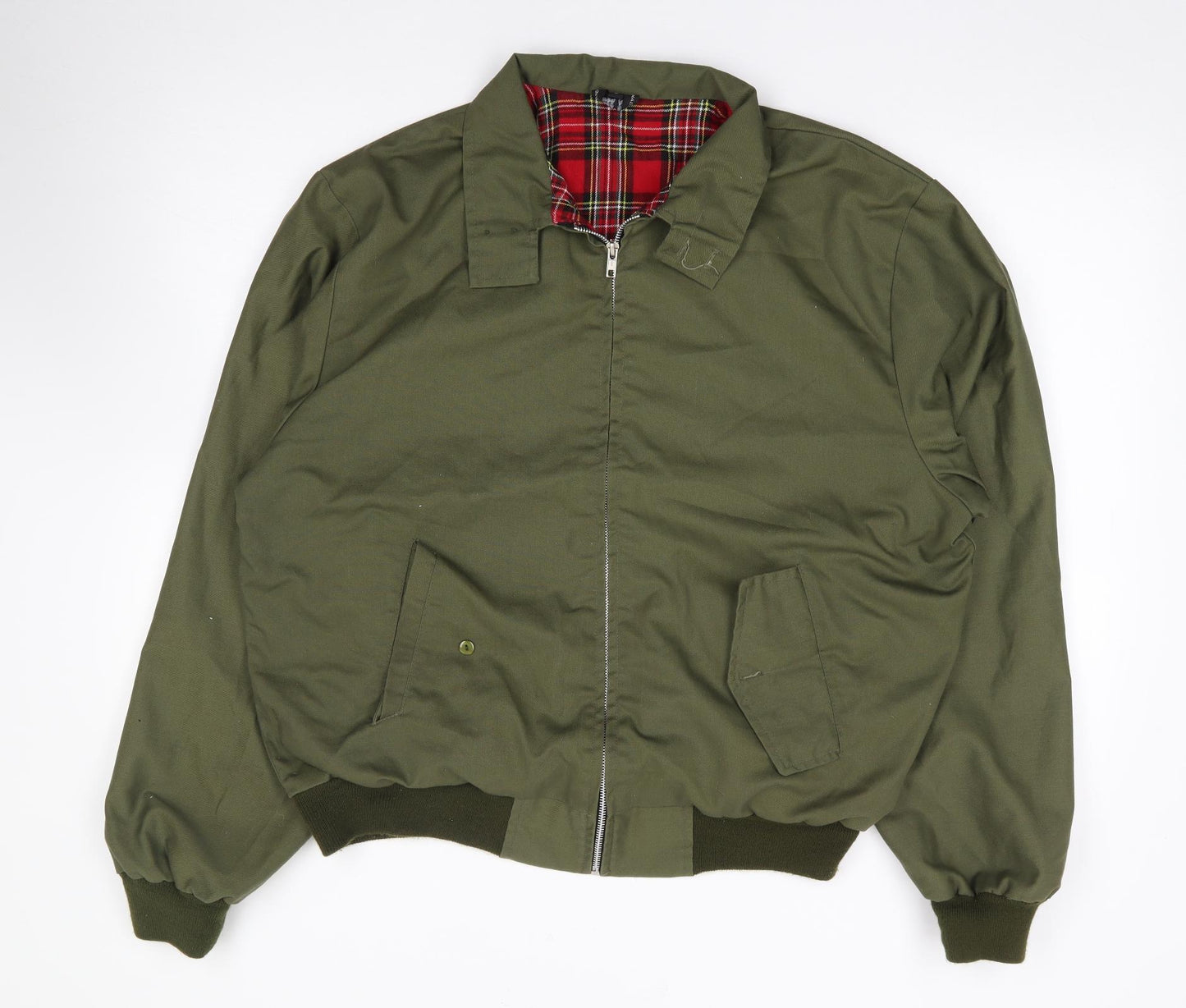 Preworn Mens Green   Jacket Coat Size L  Zip