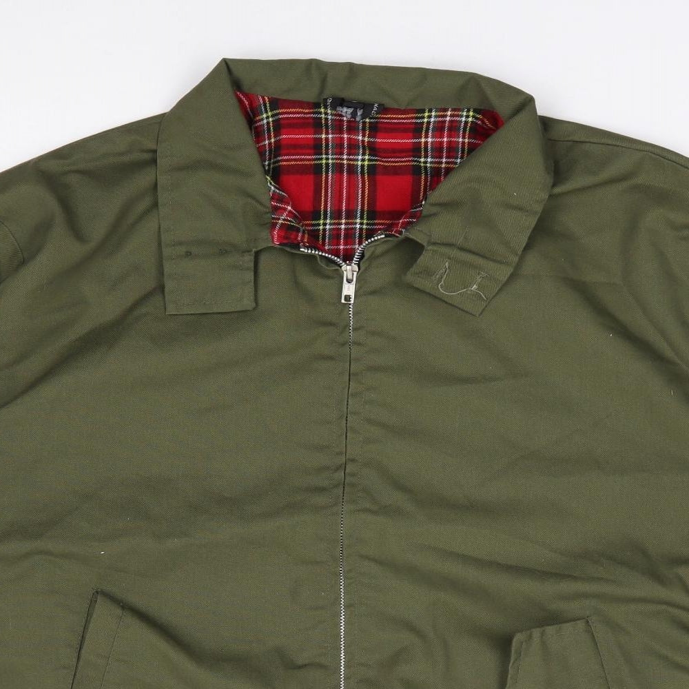 Preworn Mens Green   Jacket Coat Size L  Zip