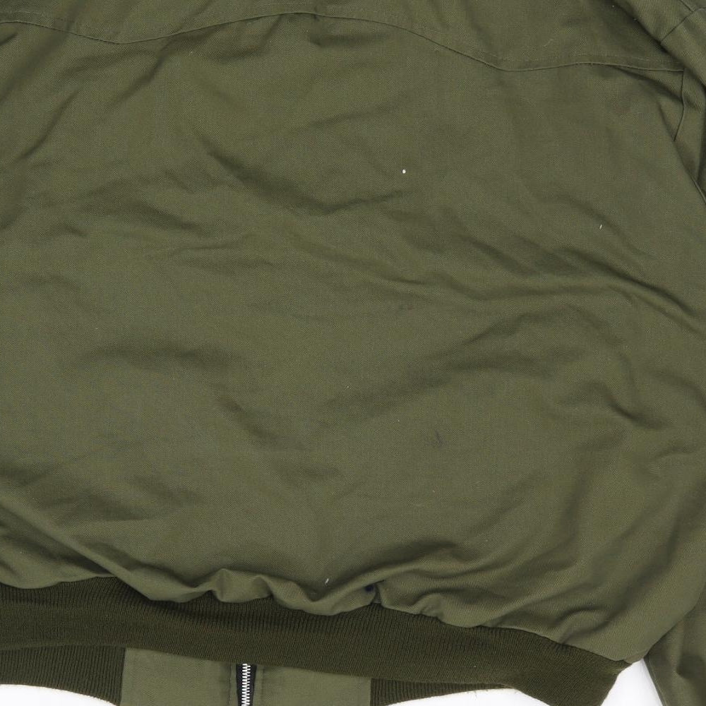 Preworn Mens Green   Jacket Coat Size L  Zip