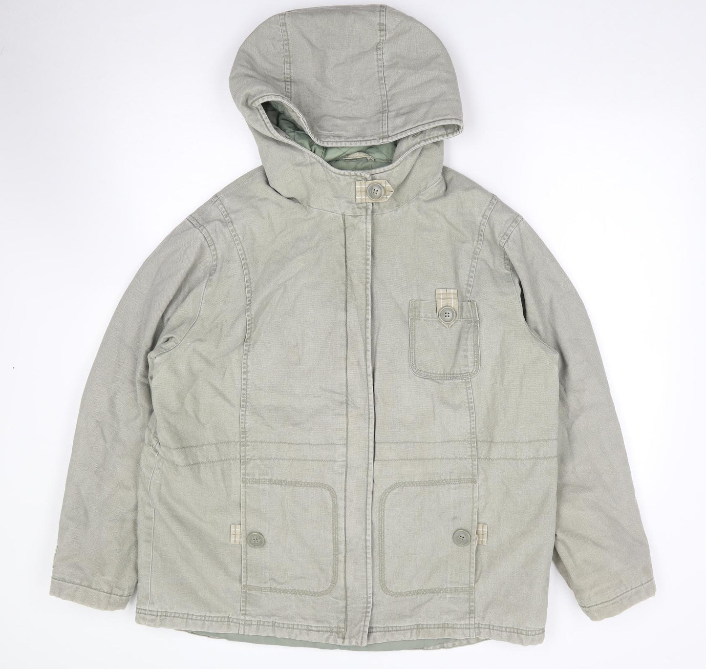 NEXT Womens Green   Jacket Coat Size 16  Zip