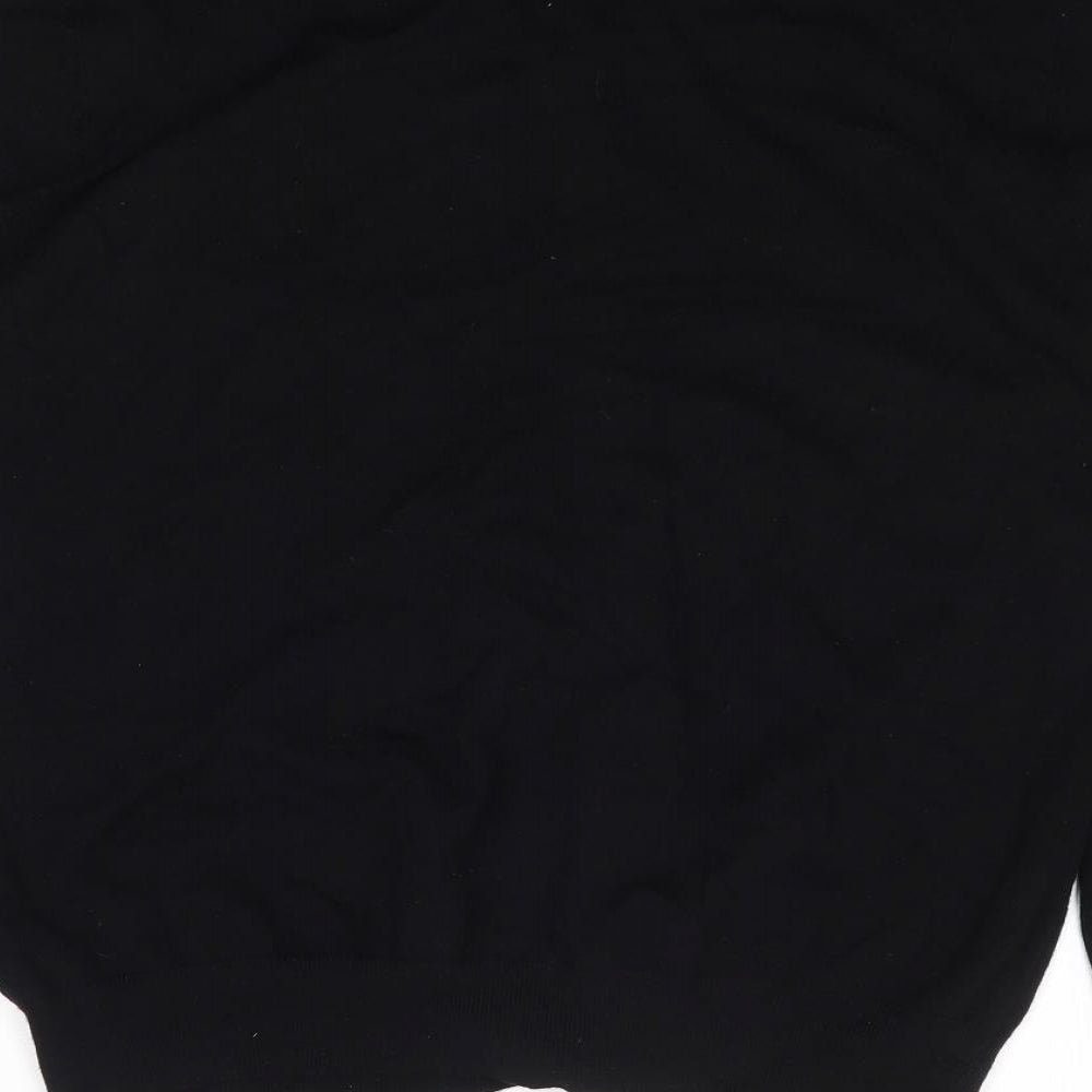 George Womens Black Round Neck  Viscose Cardigan Jumper Size 16