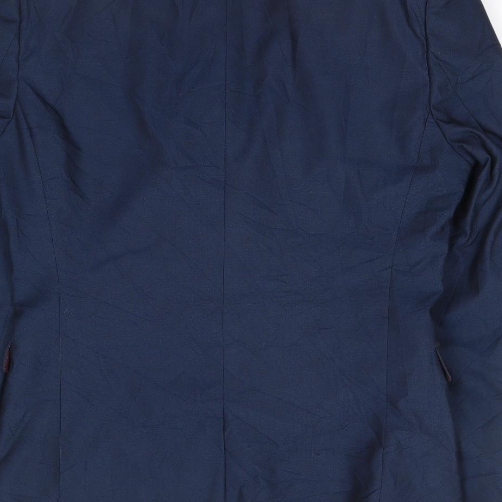 Next  Mens Blue  Polyester Jacket Suit Jacket Size 36