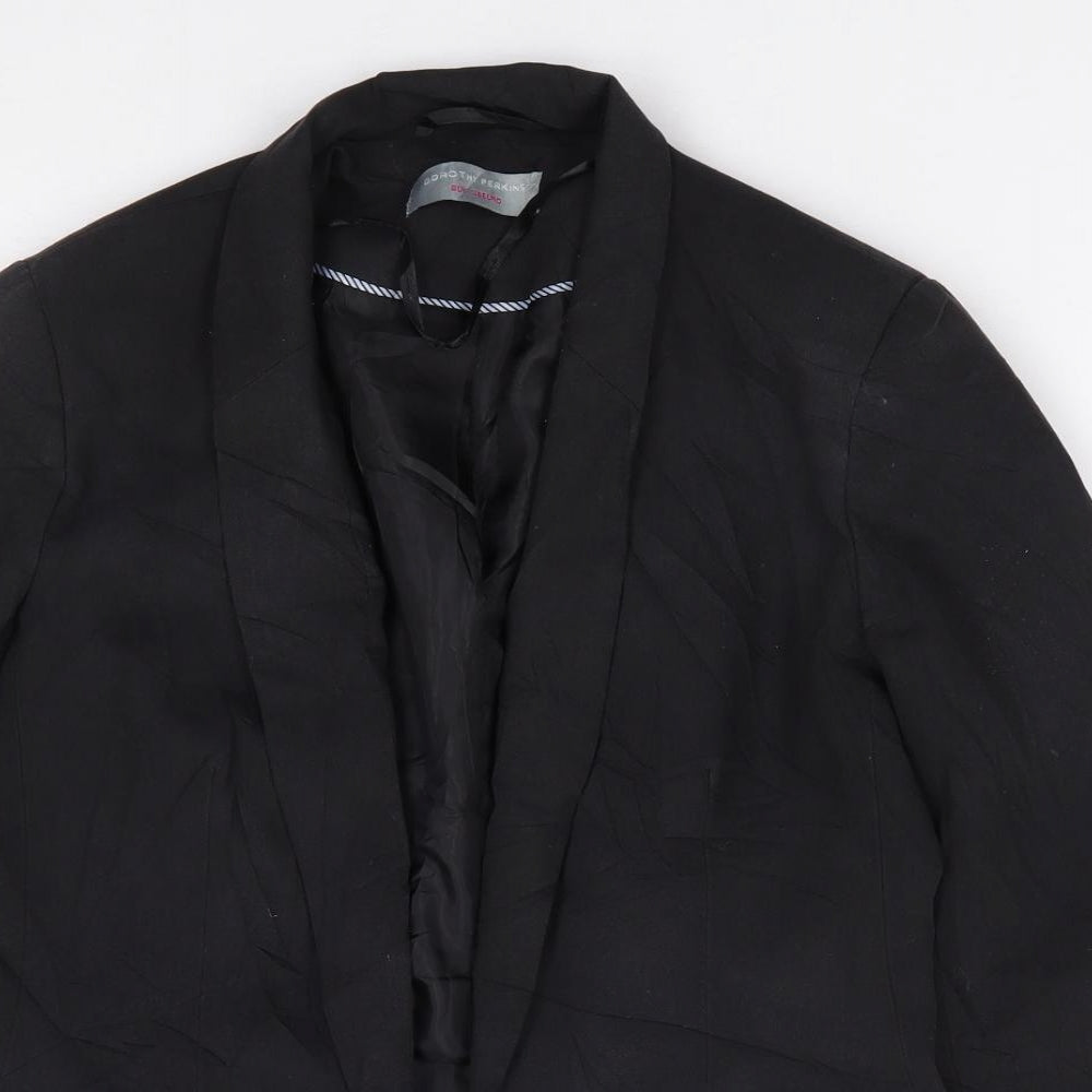 Dorothy Perkins Womens Grey  Polyester Jacket Blazer Size 8