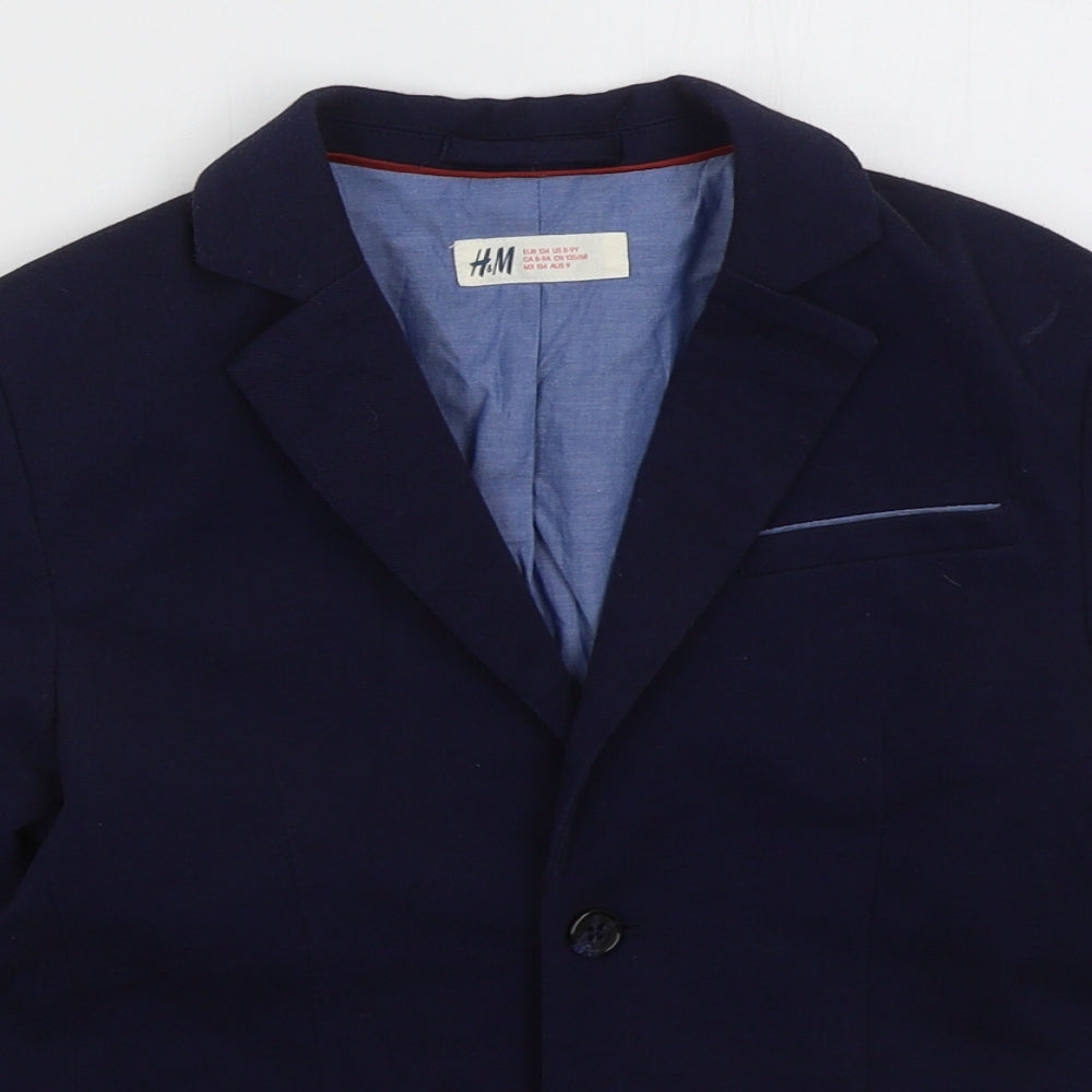 H&M Boys Blue   Jacket  Size 9 Years  Button