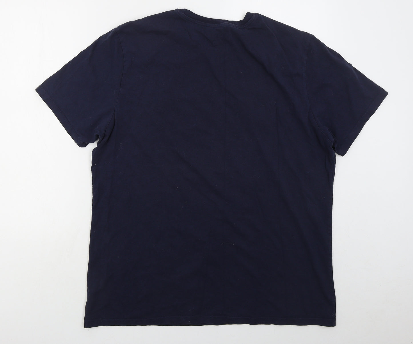 F&F Mens Blue  Cotton  T-Shirt Size XL Crew Neck  - Route 66