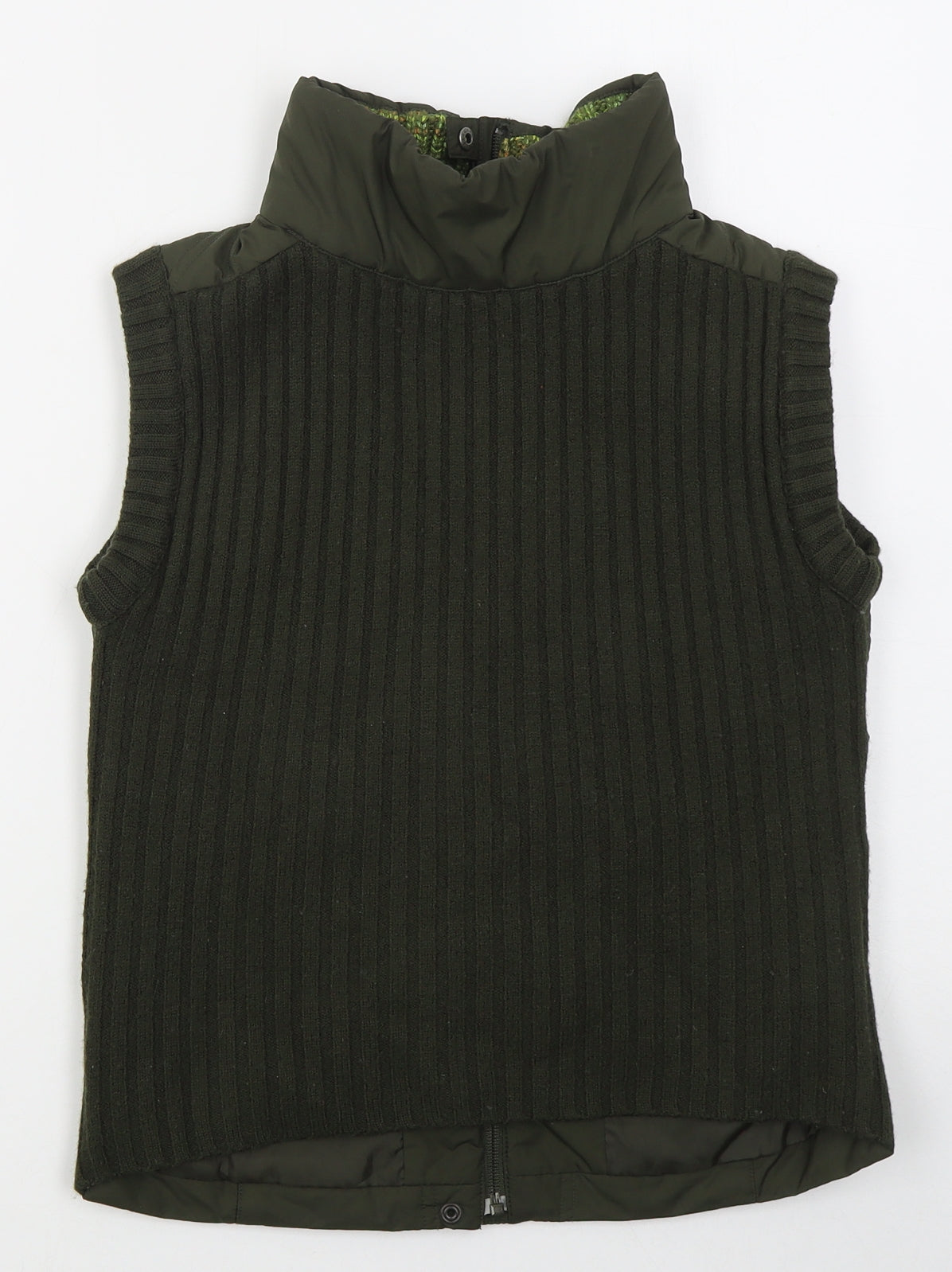 Marks and Spencer Womens Green   Gilet Coat Size S  Zip