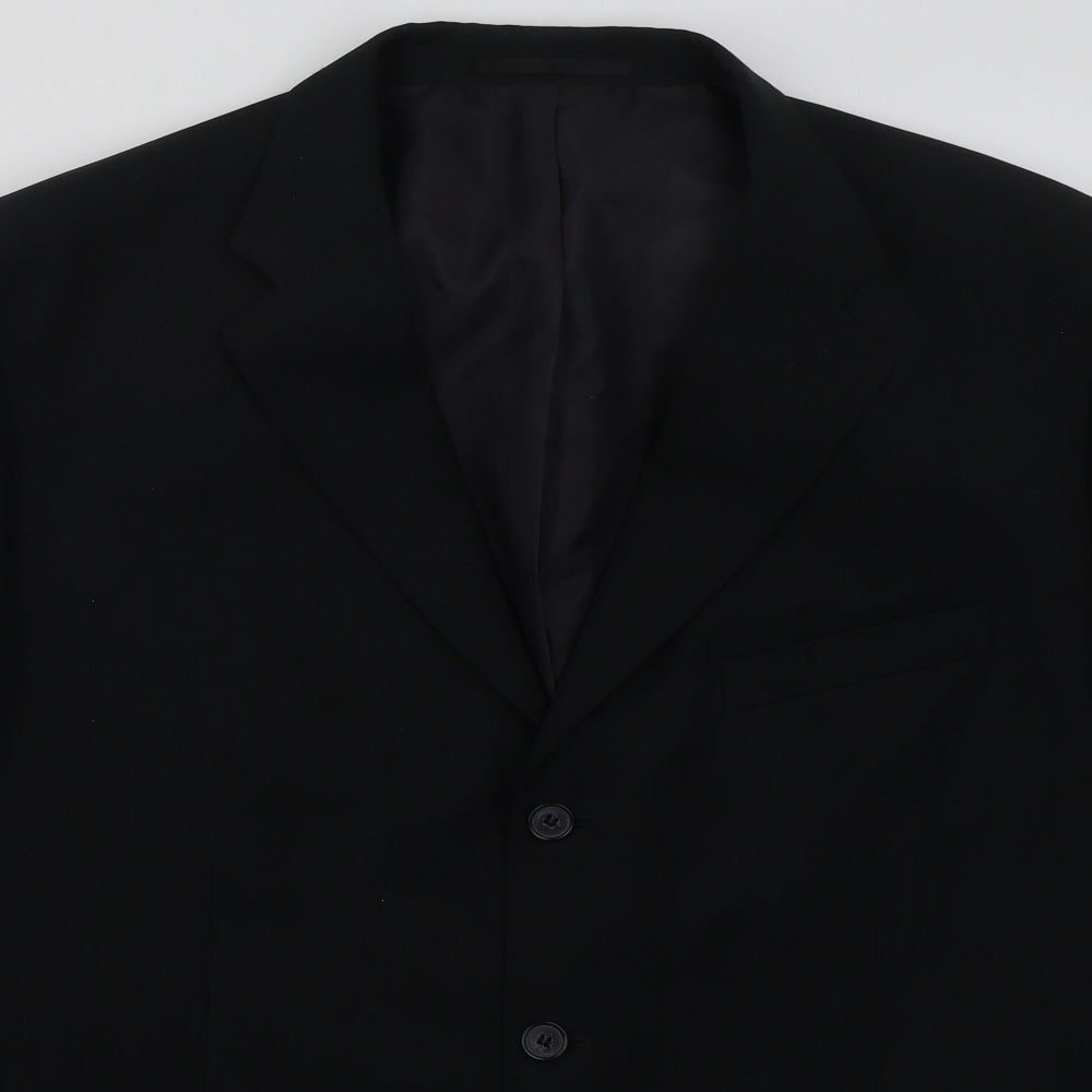 Westbrook Mens Black  Polyester Jacket Suit Jacket Size 46