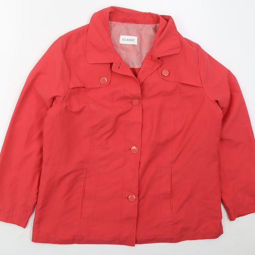 Marks and Spencer Womens Pink   Jacket  Size 16  Button