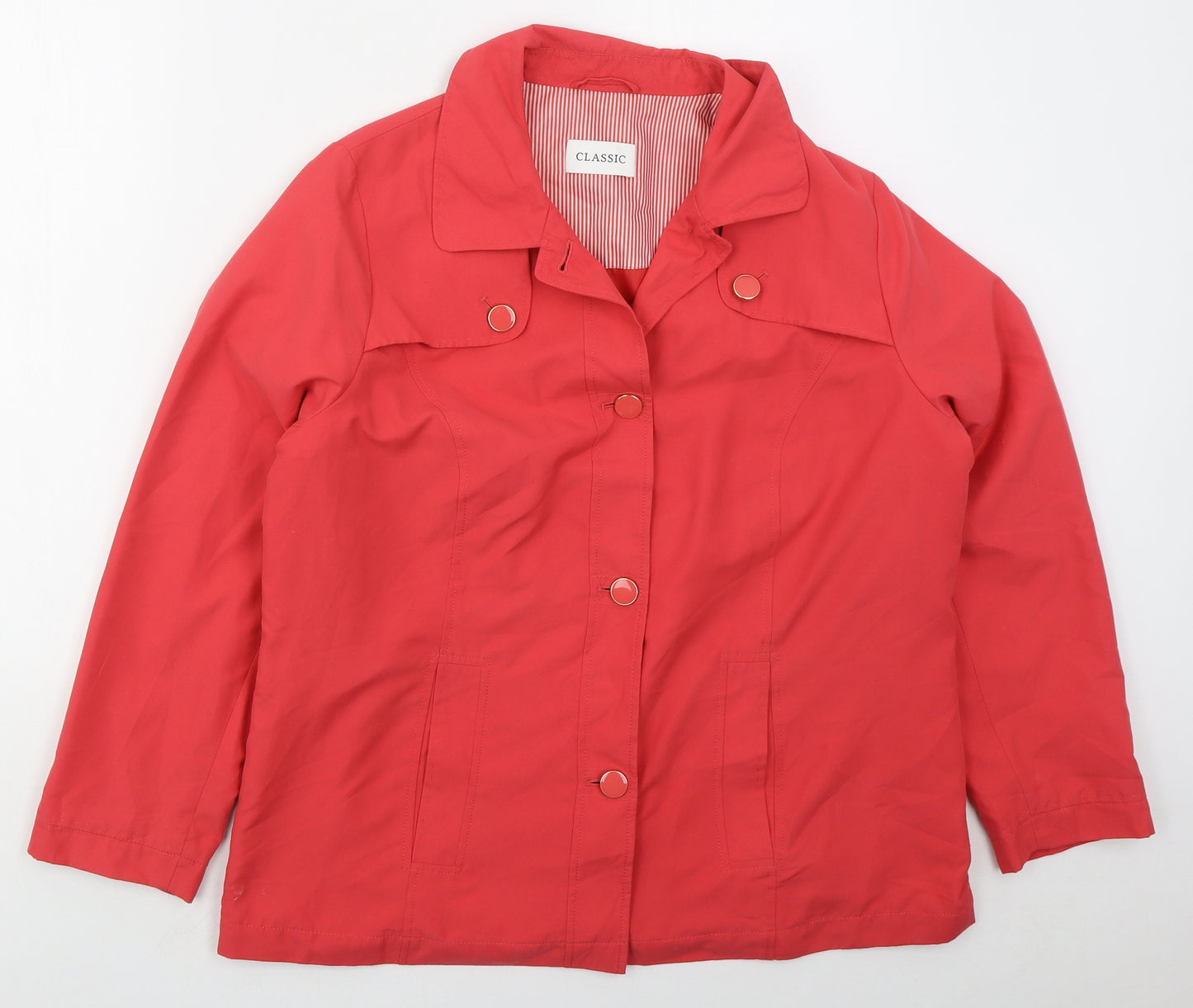 Marks and Spencer Womens Pink   Jacket  Size 16  Button