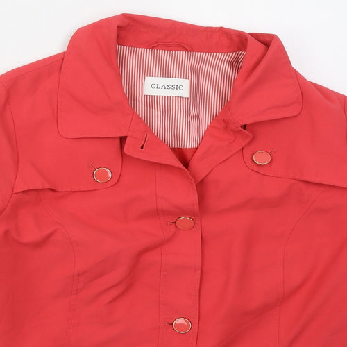 Marks and Spencer Womens Pink   Jacket  Size 16  Button