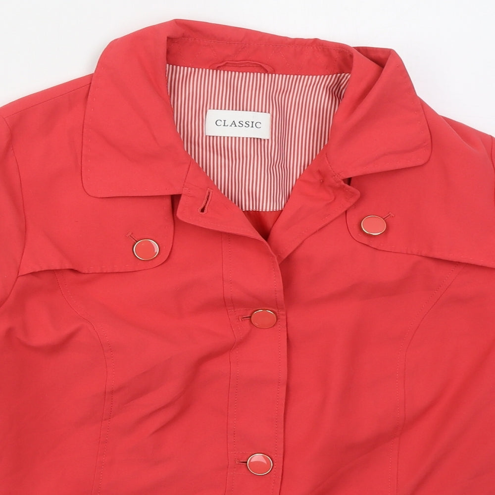 Marks and Spencer Womens Pink   Jacket  Size 16  Button