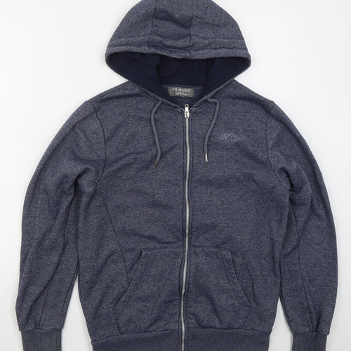 Primark Mens Blue  Cotton Full Zip Hoodie Size S   - Local Supply East Range