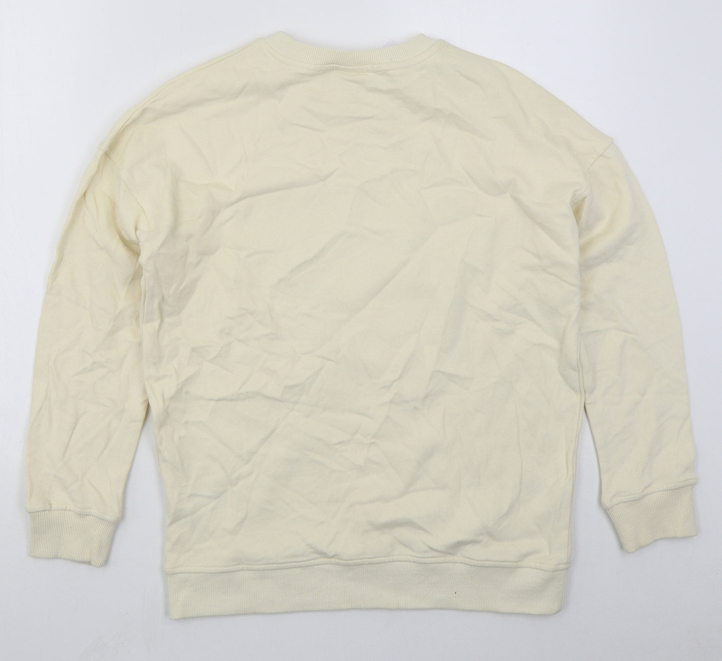 F&F Womens Beige  Cotton Pullover Sweatshirt Size 8  Pullover - Mickey Mouse