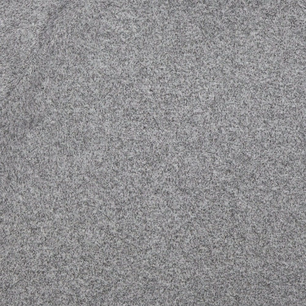 F&F Womens Grey Mock Neck  Polyester Pullover Jumper Size 14