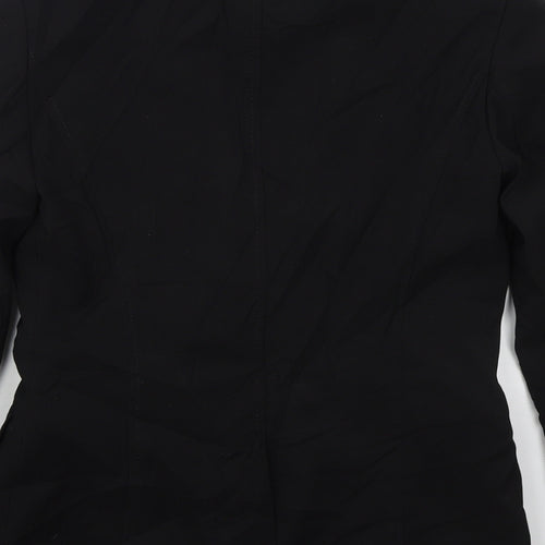 River Island Womens Black  Polyester Jacket Suit Jacket Size 10