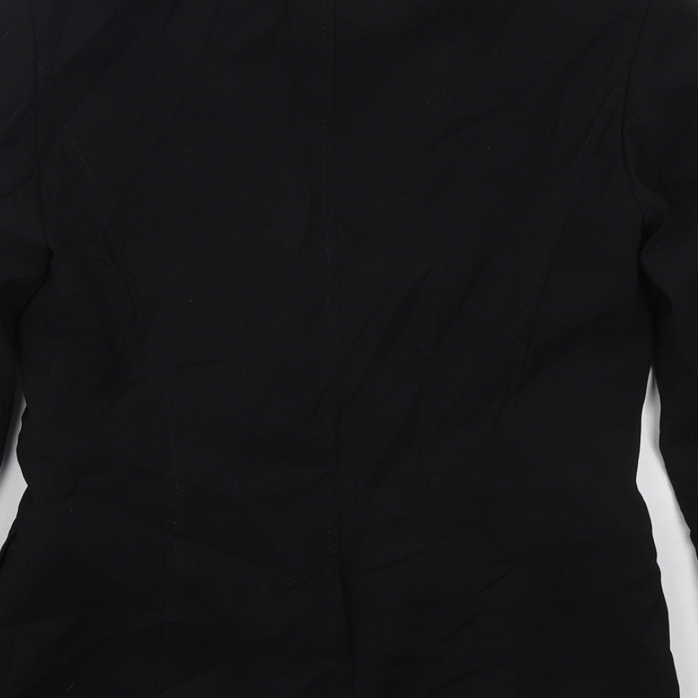 River Island Womens Black  Polyester Jacket Suit Jacket Size 10