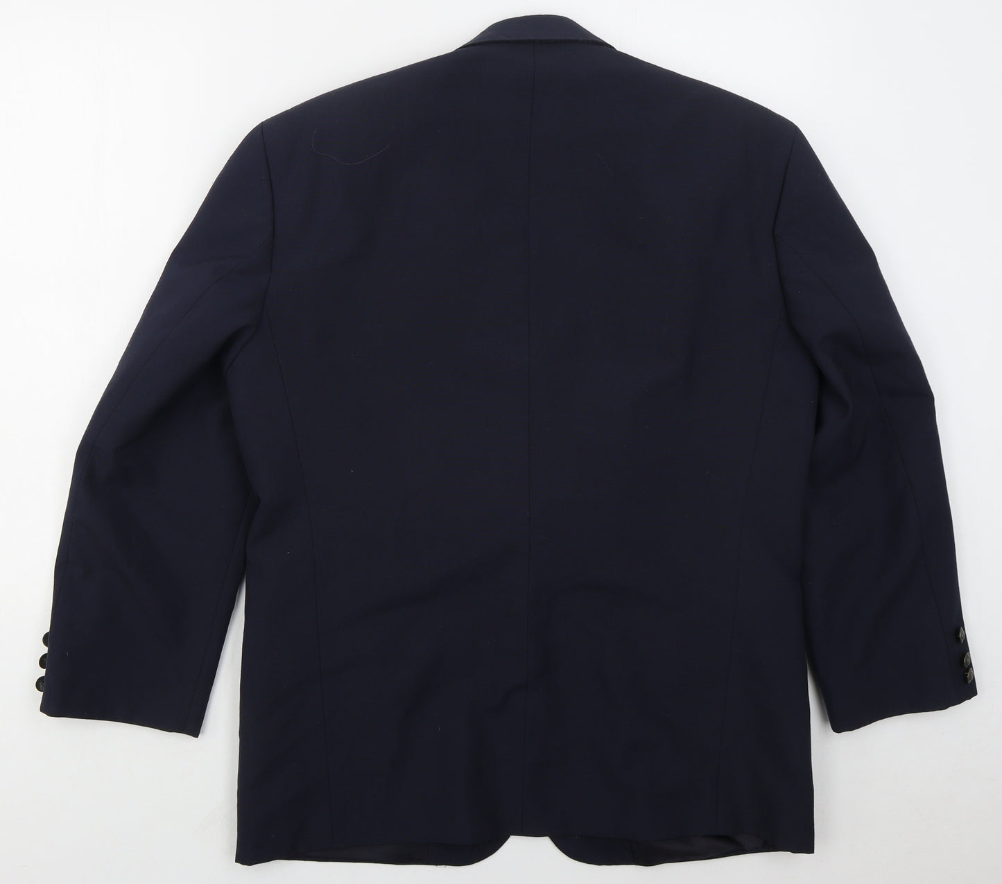 Burtons Mens Blue  Polyester Jacket Suit Jacket Size 40