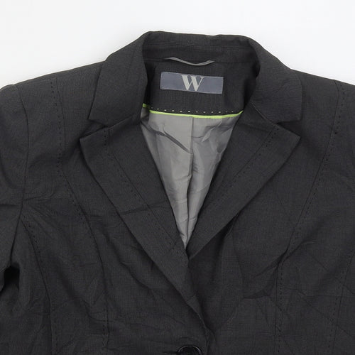 BHS Womens Grey  Polyester Jacket Suit Jacket Size 14
