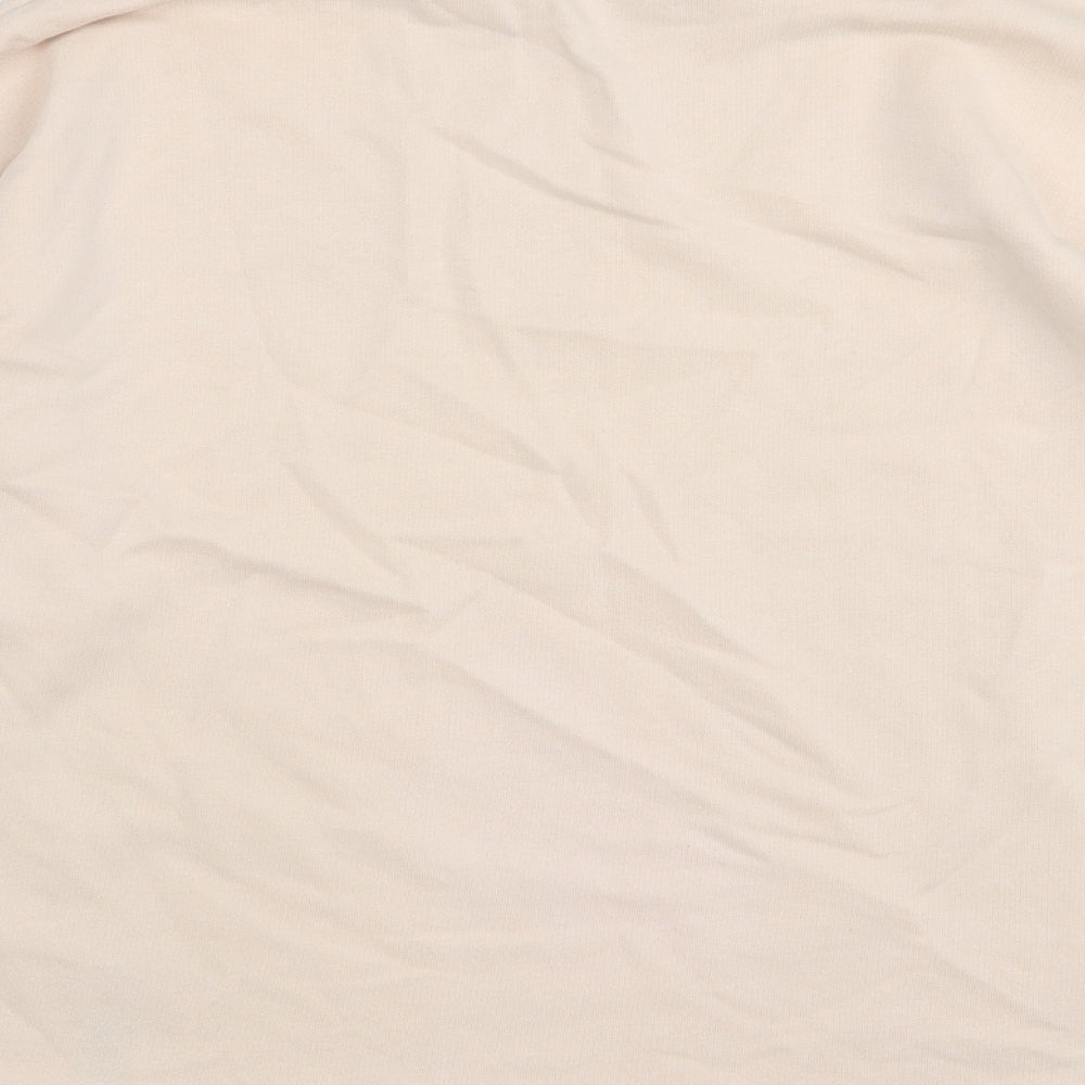 New Look Womens Pink  Cotton Pullover Sweatshirt Size S