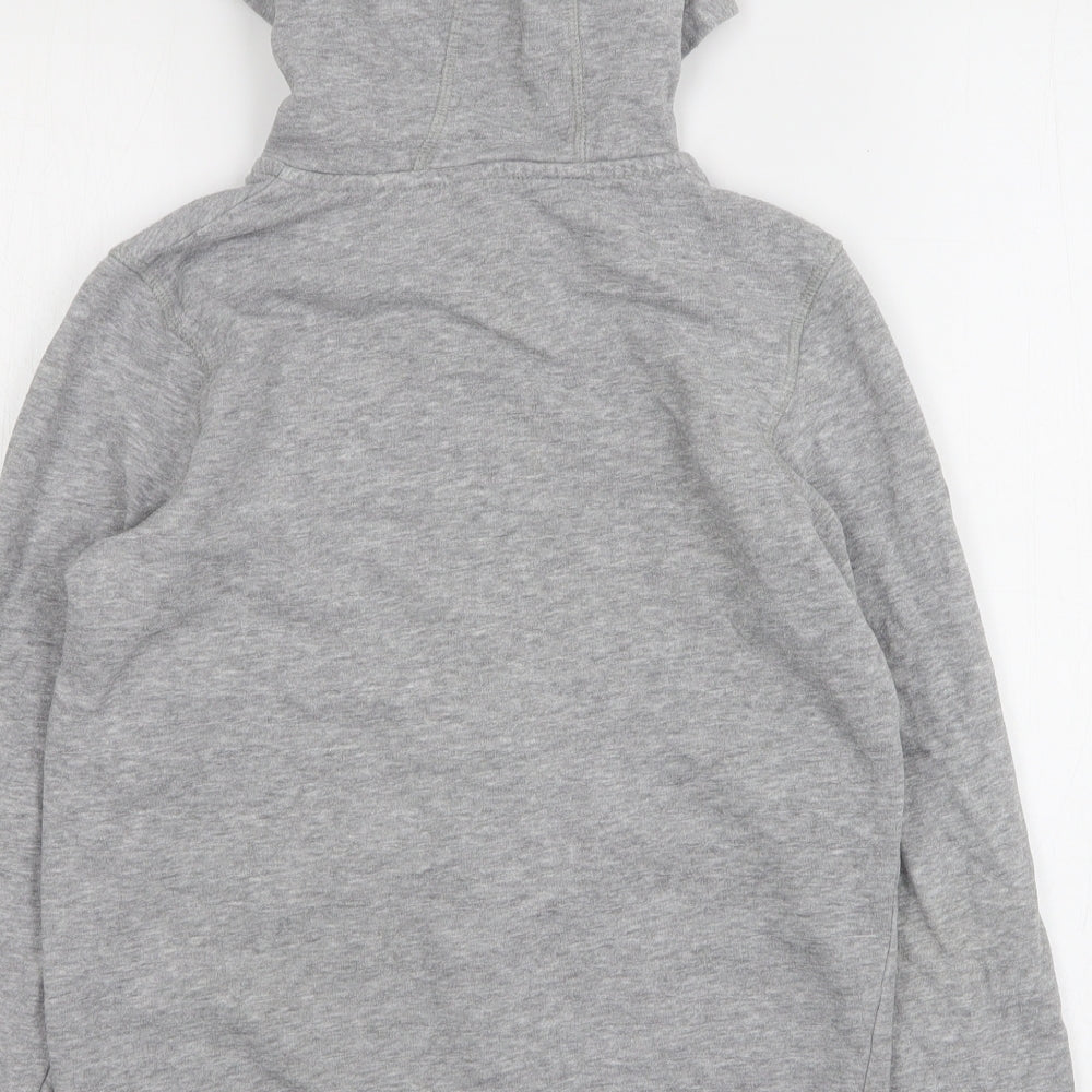 George Boys Grey  Cotton Full Zip Hoodie Size 10-11 Years