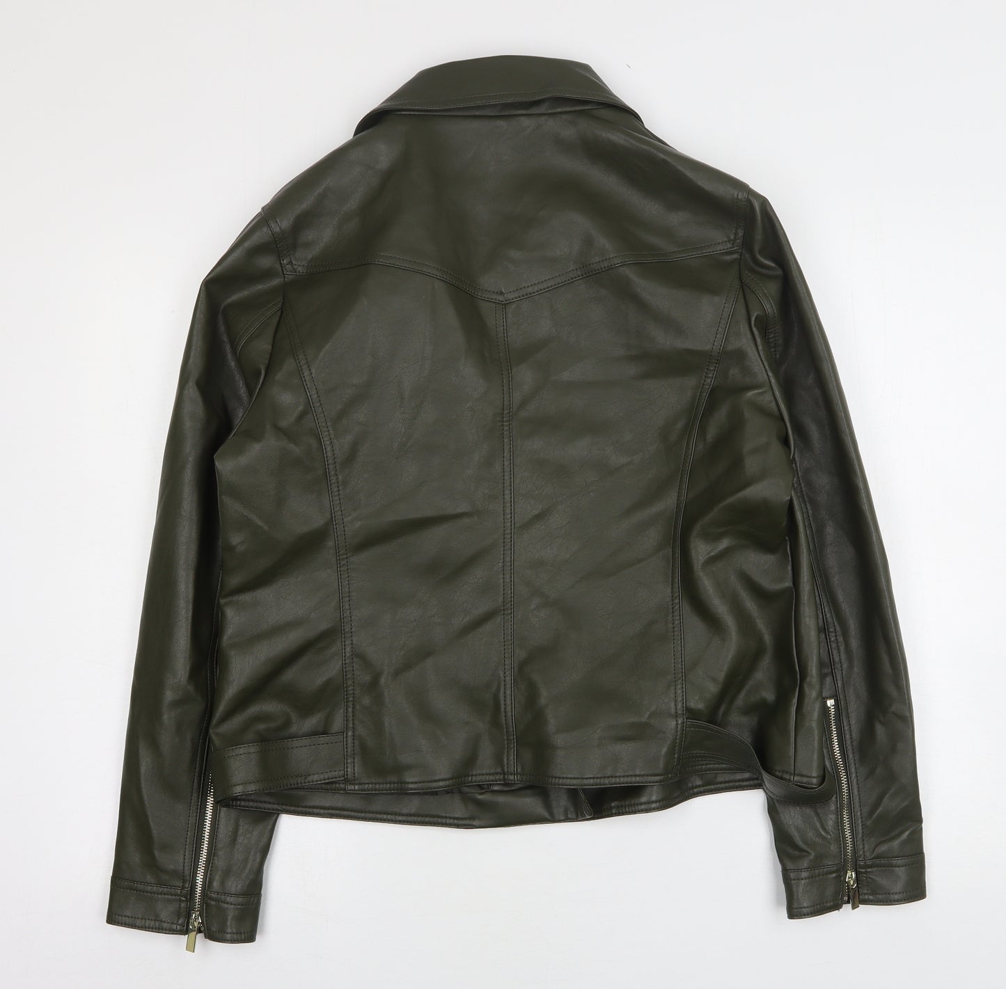 Dorothy Perkins Womens Green   Biker Jacket Size 18