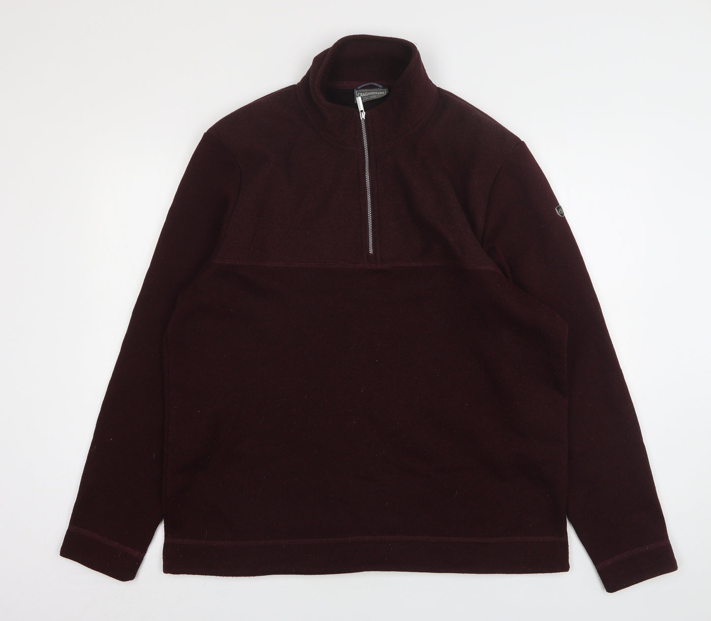 Craghoppers Mens Red  Polyester Pullover Sweatshirt Size XL
