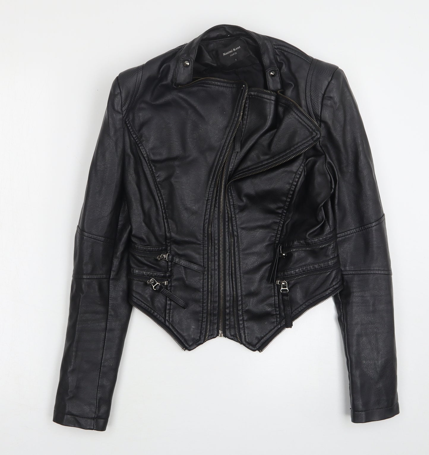 Bomber Jacket Drole De Copine Biker Jacket Noemi Kent Womens Black