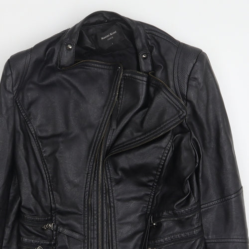 Noemi Kent Womens Black   Biker Jacket Size S