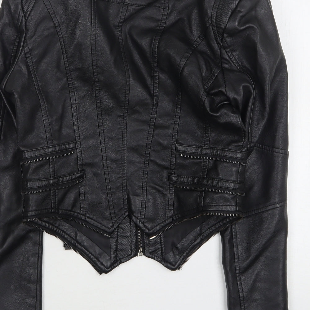 Noemi Kent Womens Black   Biker Jacket Size S