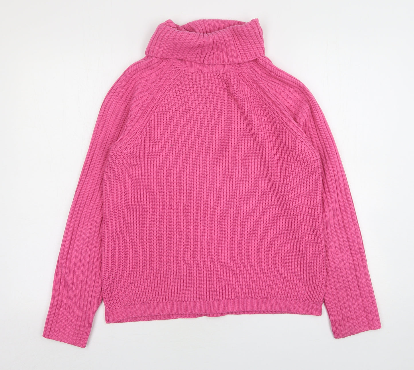 TU Womens Pink Roll Neck  Acrylic Pullover Jumper Size 10