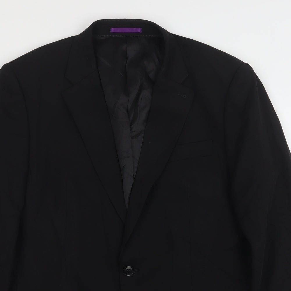 NEXT Mens Black  Wool Jacket Suit Jacket Size 42