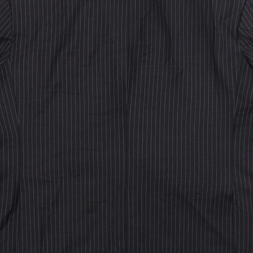 British Tailor Mens Grey Striped Wool Jacket Suit Jacket Size 56