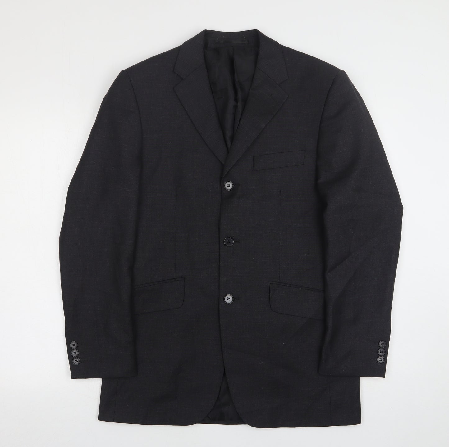 Burton  Mens Grey  Polyester Jacket Suit Jacket Size 46