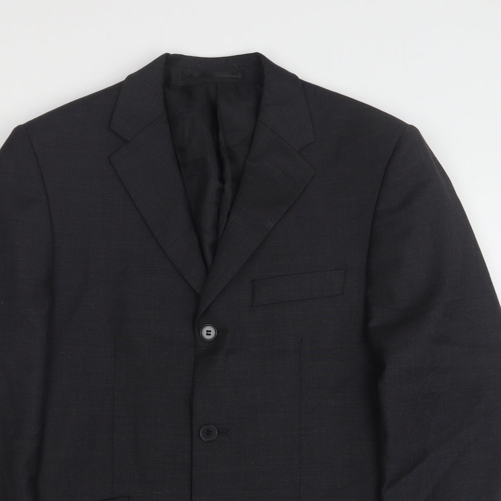 Burton  Mens Grey  Polyester Jacket Suit Jacket Size 46