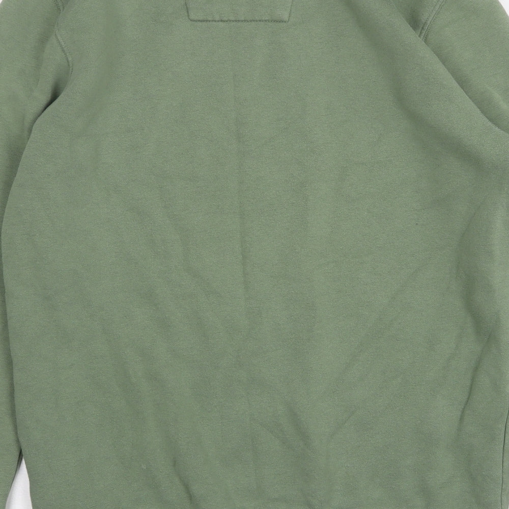 F&F Mens Green  Cotton Pullover Sweatshirt Size S