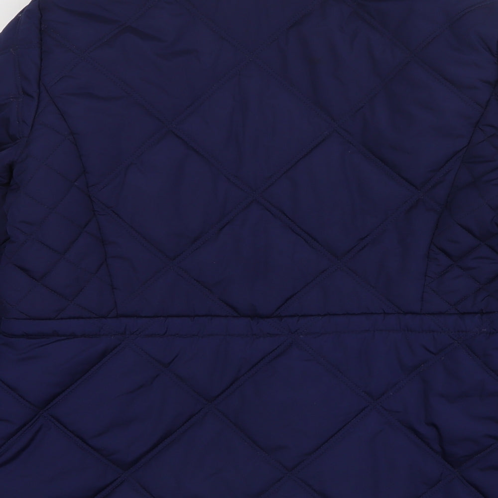 Papaya Womens Blue   Quilted Coat Size 16