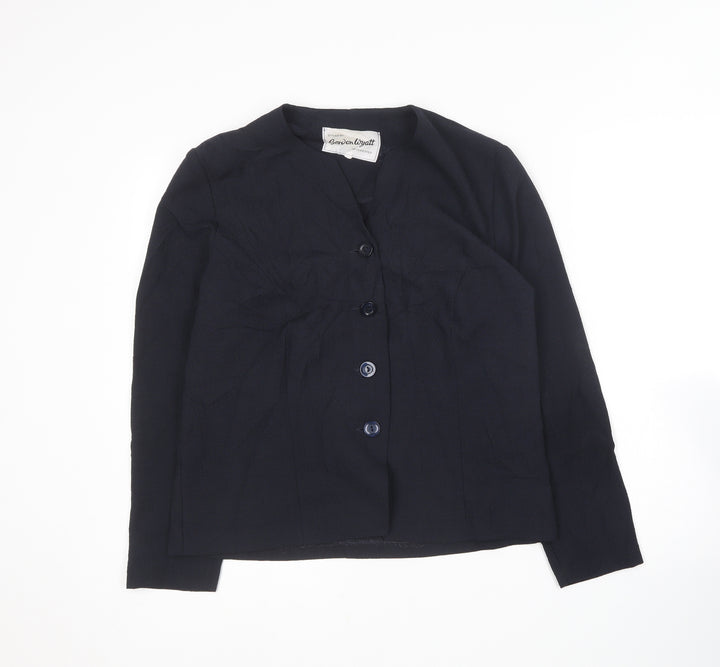Gordon Wyatt Womens Blue   Jacket Blazer Size 10